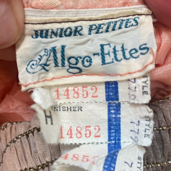 Vintage Algo-Ettes Ombré Peach Cream & Brown Floor Length Maxi Dress Size Size 5 - Picture 13 of 16